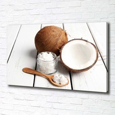 Coconut Oil - Wrapped Canvas Print