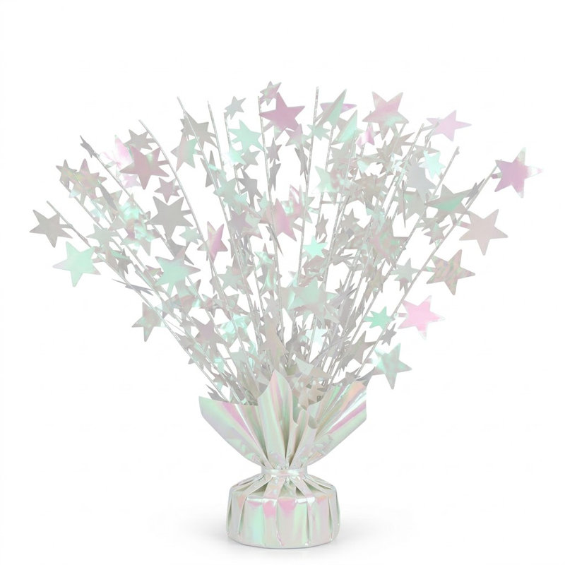 Centre de table en forme de ballon étoile de Noël PMU - Décoration de fête parfaite - 15 po / 7,34 cm prismatique (1 / paquet) / 1