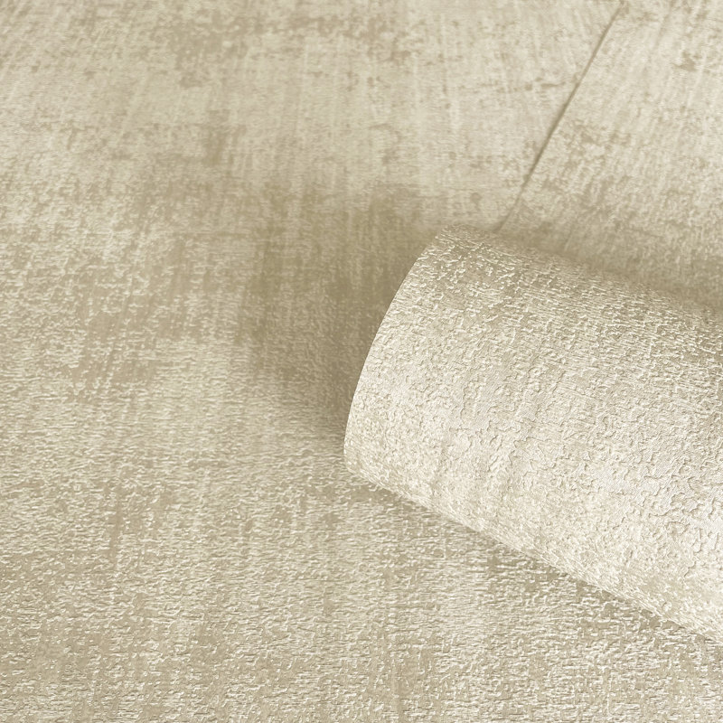 Laronna 10.05m x 53cm Texture Matte Wallpaper Roll, Beige