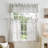 Laguna Semi-Sheer Rod Pocket Kitchen Curtain Valance and Tiers Set-45372730-100724779