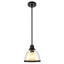 Suspension moderne 8 en 1 lumière, noir mat, avec abat-jour en verre transparent, petit luminaire de style campagnard pour îlot de cuisine, culot E26-337527769