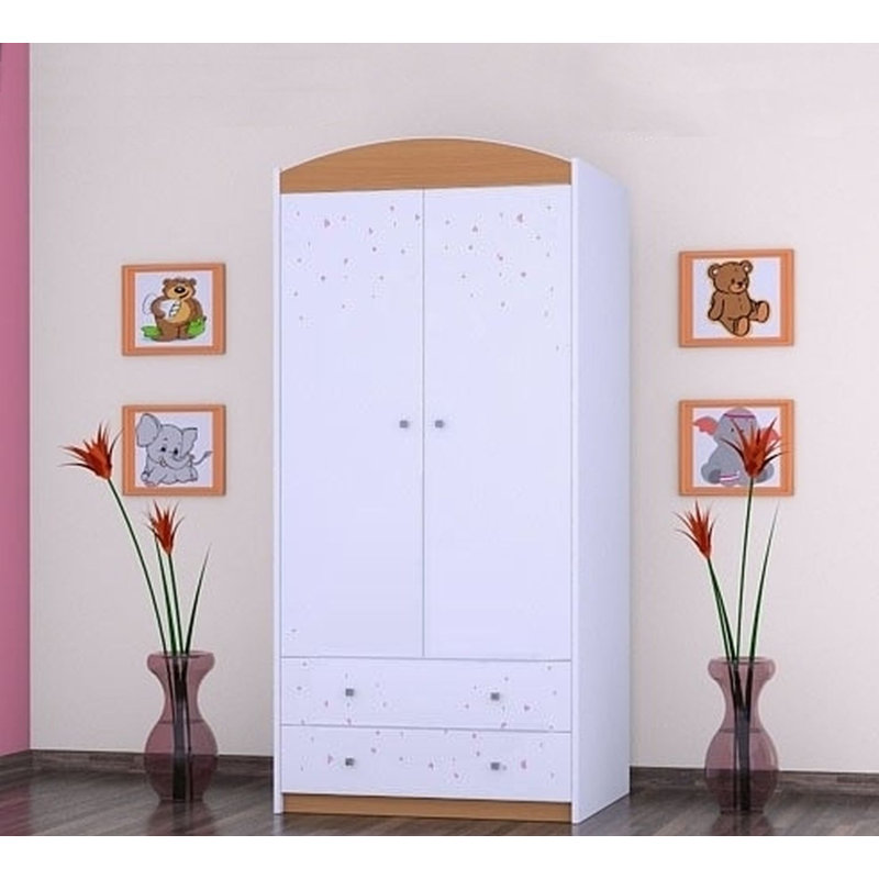 Gatlin 2 Door Wardrobe, Brown