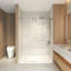Porte de douche coulissante sans cadre H 56 à 60 po x 76 po, verre trempé transparent de 5/16 po (8 mm), structure en acier inoxydable-129052955
