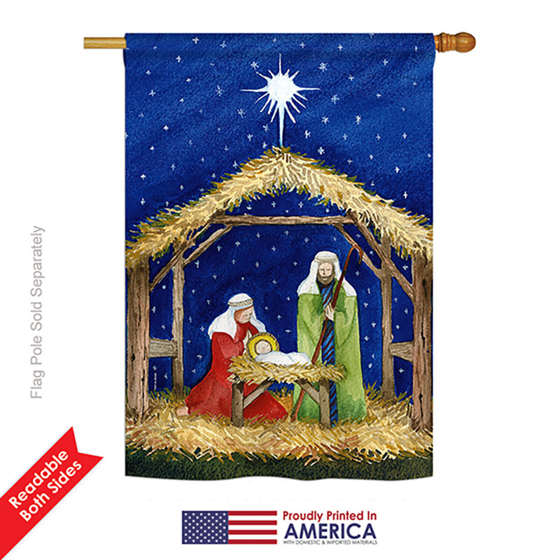 Drapeau de maison en polyester 40 x 28 po Cardew