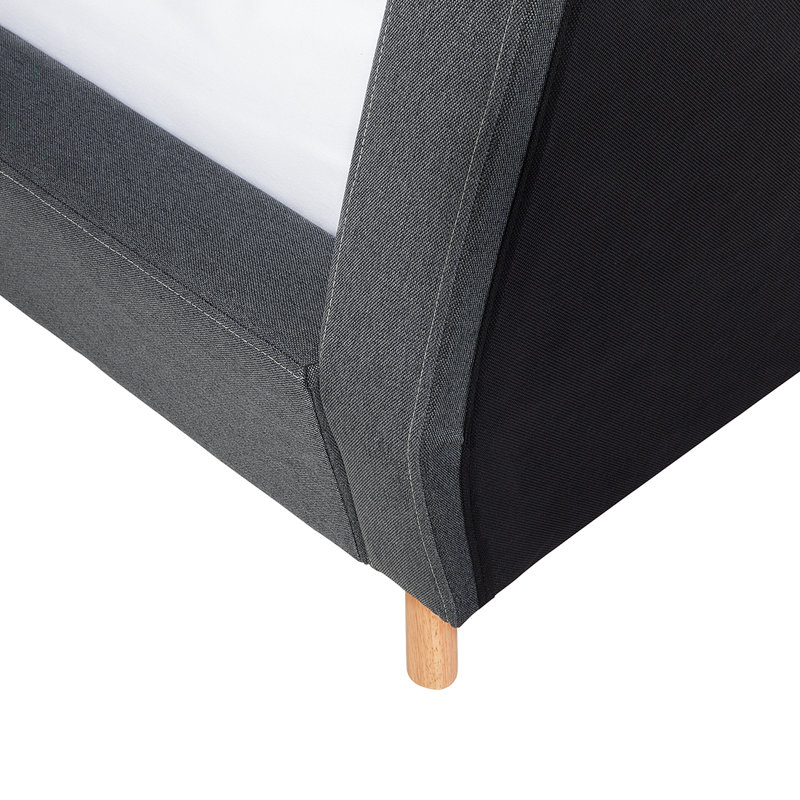 European Kingsize (160 x 200cm)  Upholstered Bed Frame, Grey/Brown/Blue, European Kingsize (160 x 200cm)