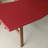 Red Saddle Leather Ash Wood Writing Desk-556353477