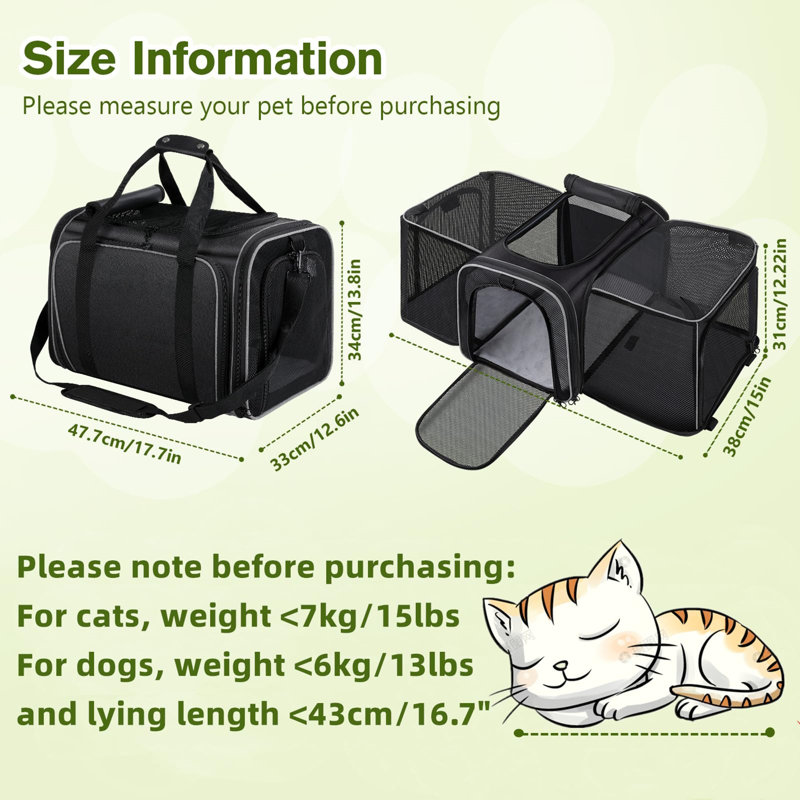 Pet Carrier, Black