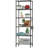Orizaba 6 Tier Adjustable Wire Shelving Unit Organizer Steel Storage Rack w/ Hooks, Leveling Feet-1048856771
