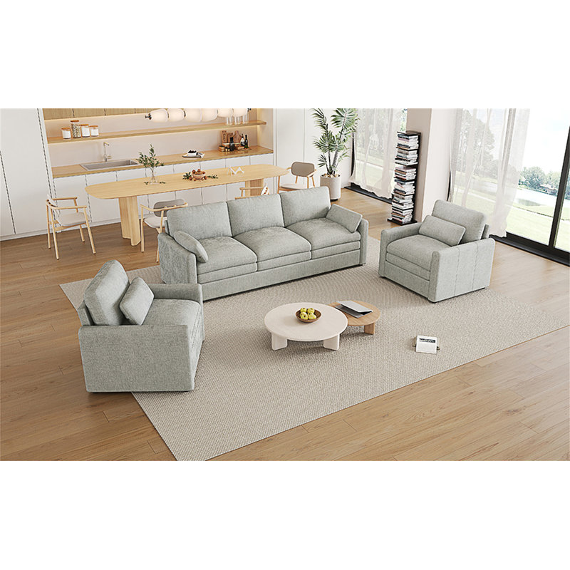 Canapé rembourré surdimensionné Comfy Cloud Canapé, Gris clair
