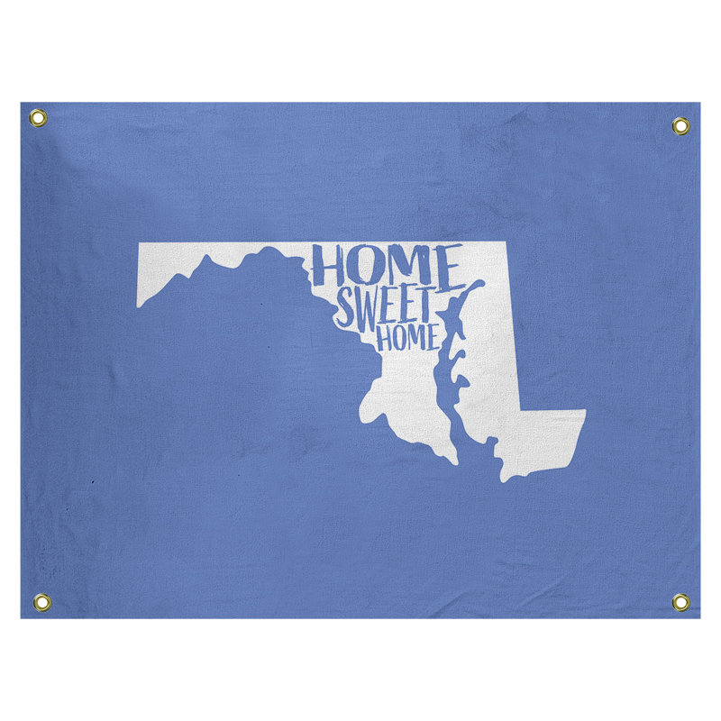 Tapisserie murale maryland, H 26 po x l 36 po, Bleu