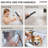 Thermostatic Dual Showerheads System, Ceiling Mount 12" High-Pressure Rainfall Shower Faucet with Handheld Spray-93931717