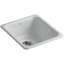IronTones® 17" L x 18-3/4" W x 8-1/4" Top-Mount/Under-Mount Single-Bowl Kitchen Sink-1983967