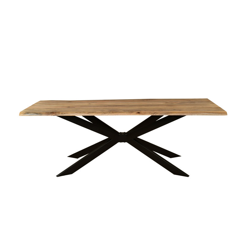 Rectangular, H76 x L220 x W100cm, Natural Wood