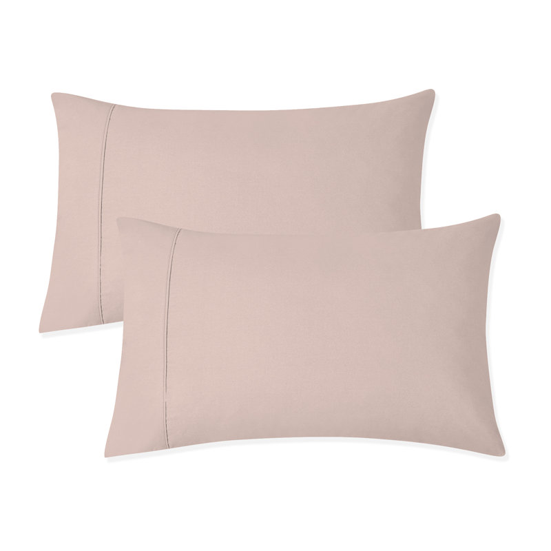 Taies d'oreiller 100% coton ultralégères, Simple, Rougir
