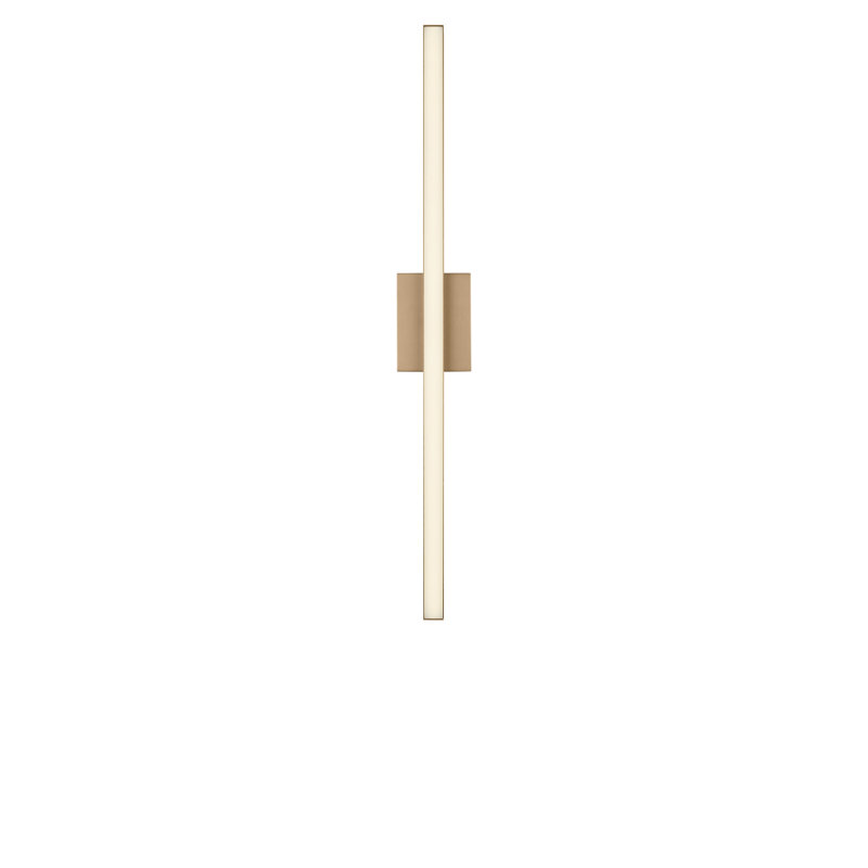 Coiffeuse Marque, H 4,5 po x l 36 po x P 2,25 po, Laiton satiné