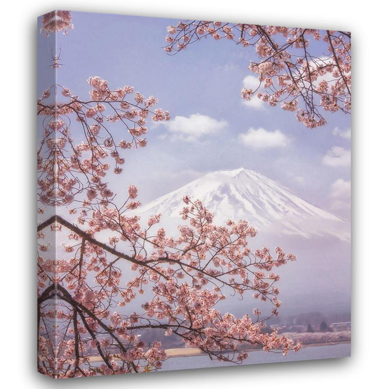 «Lark Manor ™», art de la galerie Makiko sur la même toile, titré: Mt. Fuji In The Cherry Blossoms 1814323, H 44 po x l 36 po