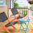 17.7 In. Round Patio Folding Side Table-1976704480