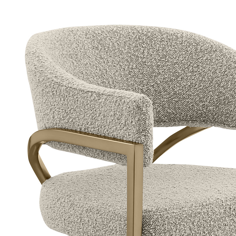 Grandeur Tempered Glass Dining Set, Gray, Gold