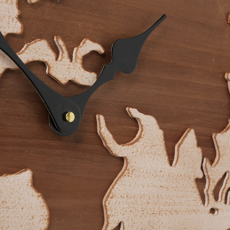 Kalene World Map Wall Clock