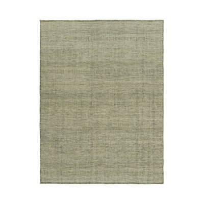 Hand Knotted Wool Striped Area Rug