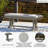 Ahumada High-Density Polyethylene (HDPE) Outdoor Bench