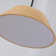 1-Light 15.7" Wide Modern Scandinavian-Style Wood-Like Pendant Lamp with Lamp Shade diffuser