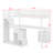 Twin Size Loft Bed With Two Chest Of Drawers, Desk And Light Strip-244146436-244146432