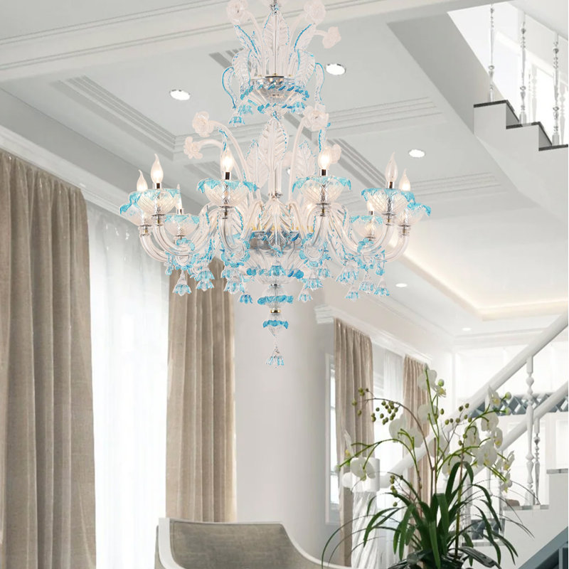 Bliss 6 - Light Candle Style Chandelier