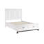 Lit plateforme grand blanc avec tiroirs de rangement et meubles de chambre à coucher en bois 1pc-1466183611