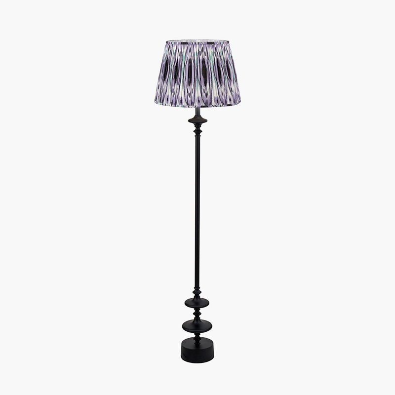 Benil 172cm Matte Traditional Floor Lamp, Purple