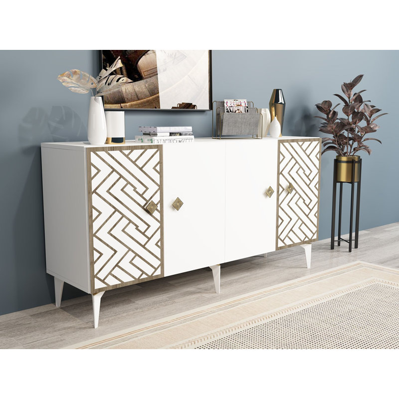 Olivia 150cm Console Table, White