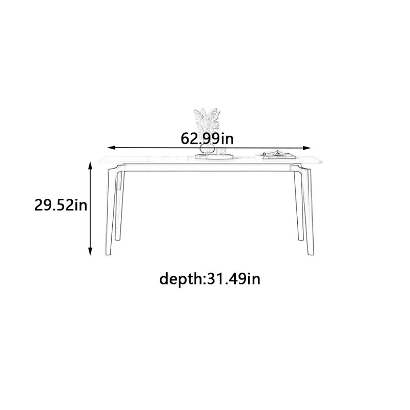 Victoire, H 29,52 po x L 62,99 po x l 31,49 po