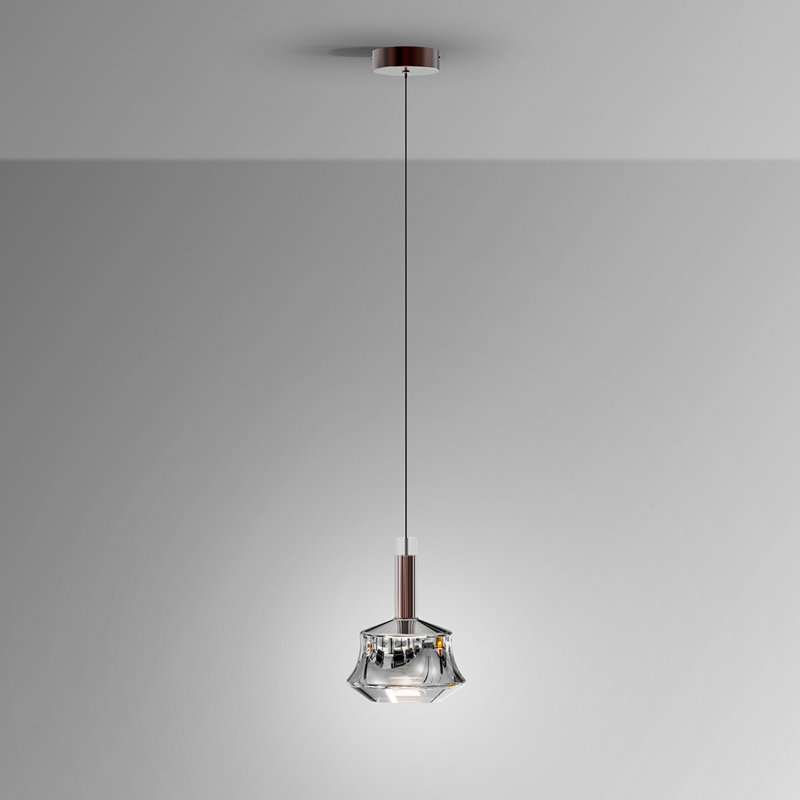 1 - Light LED Pendant, Silver