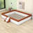 Upholstered Daybed with Guardrails and Stairs-1493688742-1493688741