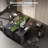 55 Inch L Shaped Desk With Fabric Drawers, Reversible Computer Gaming Desk With Power Outlets And USB-C Port, Adjustable Side Storage Shelves, For Work Study Corner Home Office, Black-876396531-876396529