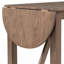 Ensemble de table de salle à manger à hauteur de comptoir en bois 3 pièces avec 2 chaises rembourrées pour petite place-1509186695-1509186692