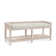 Pine Isle Wicker Shelves Storage Bench