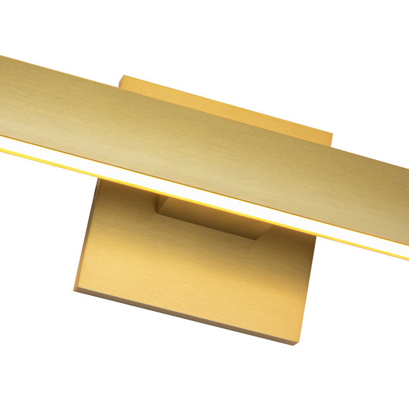 Vera 1 - Light LED Bath Bar, Brushed Gold