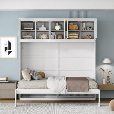 Murphy Bed Wall Bed With Top Cabinets
