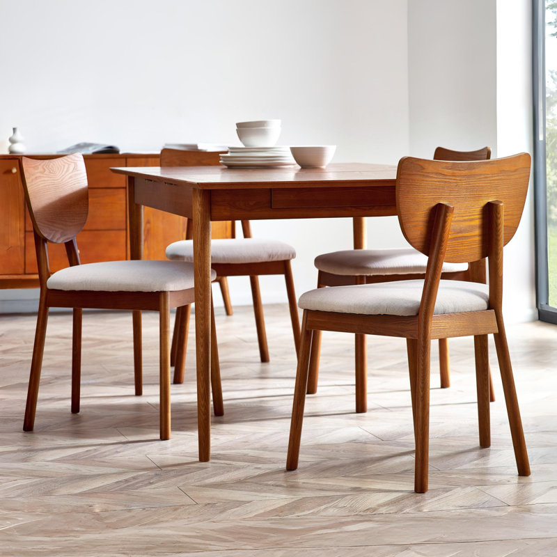 Tibbie 45cm H Upholstered Side Chair in Brown