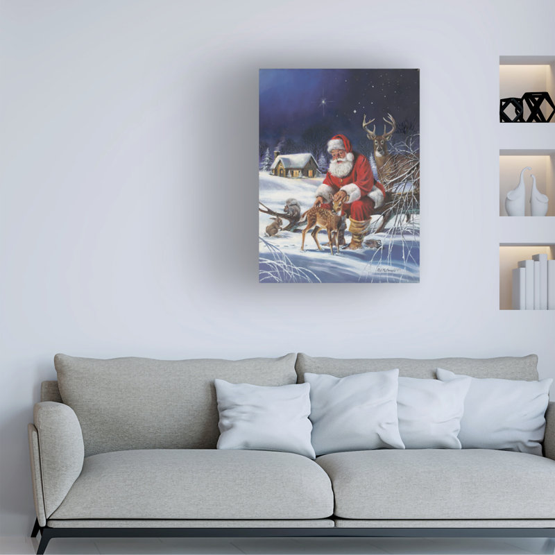 R.J. Art sur toile Mcdonald «Santa's Love», H 47 po x l 35 po