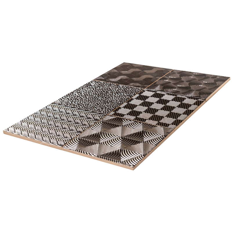Metallic Geo 5.9" x 5.9" Ceramic Textured Wall Tile