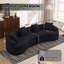Luxueux canapé modulaire incurvé modulaire, chenille haute densité 30D, idéal pour le confort et le style dans les appartements et les salons