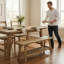 Banc en bois 43 po
