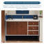 Meuble-lavabo de salle de bain en bois d'hévéa de style Mid-Century avec miroir intelligent-1556815091