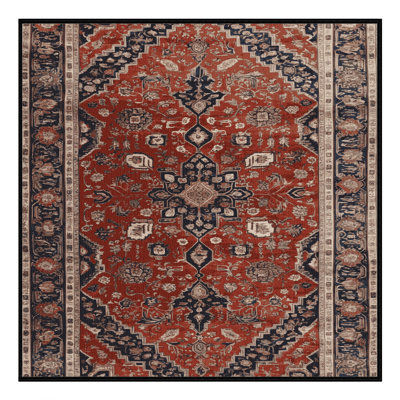 Tapis brun lavable à la machine