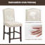 Upholstered Bar Stool with Solid Wood Frame