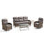 Ensemble de mobilier d'extérieur en osier toutes saisons 5 pièces Totnes avec canapé et fauteuils pivotants-1752938758-1752938760