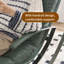 Ergonomic Metal Frame Rocking Chair with Footrest