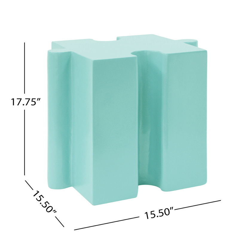 Ensemble de 3 tables de casse-tête artistiques, tables d'appoint modulaires MGO avec emboîtement (2 convexes et 1 concave), capacité de 200 lb pour l'intérieur et l'extérieur
